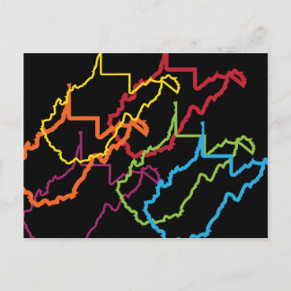 Cartão Postal oeste de virginia pride blur