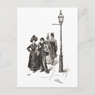 Cartão Postal Oeste e Leste de Londres