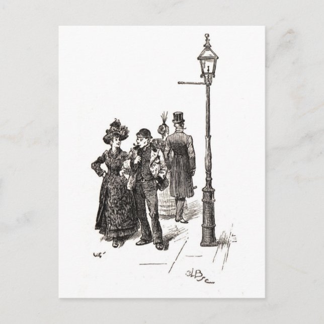 Cartão Postal Oeste e Leste de Londres (Frente)