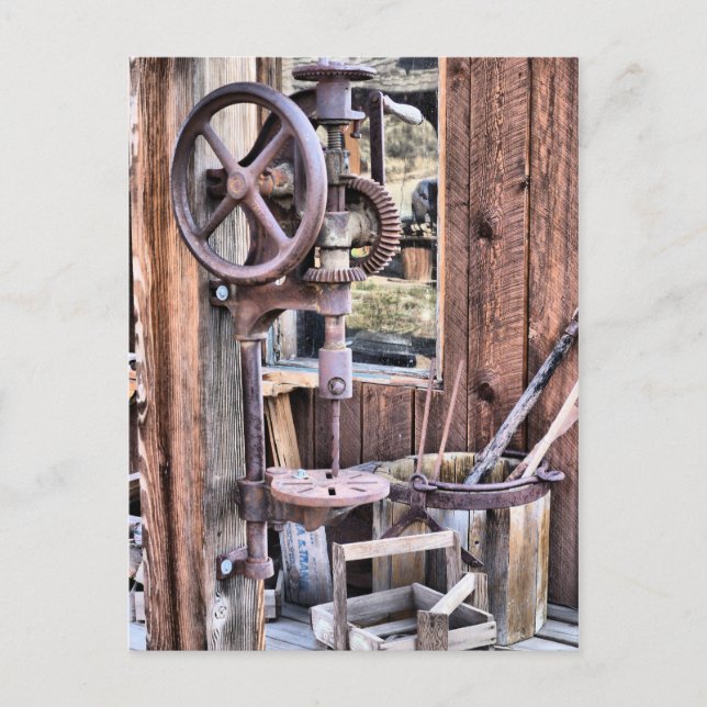 Cartão Postal Oeste Selvagem Antigo (Frente)