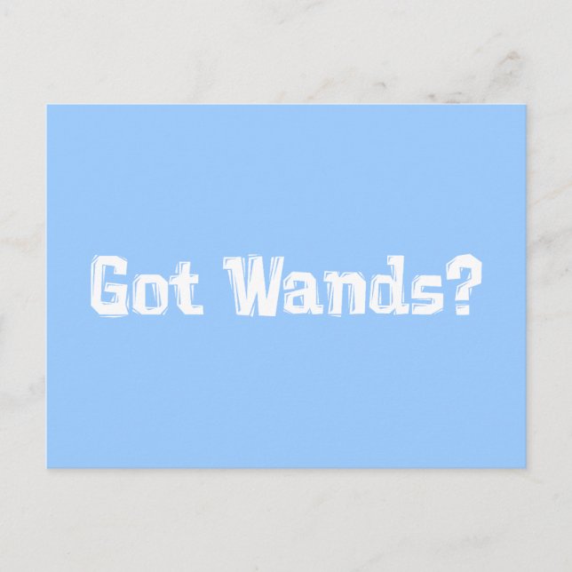 Cartão Postal Ofereceram Presentes de Wands (Frente)