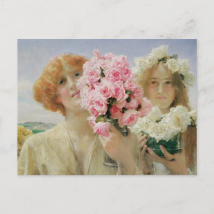 Cartão Postal Oferta de Verão de Sir Lawrence Alma-Tadema