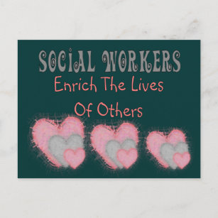 Cartão Postal Oferta social "Enriquece a vida dos outros"