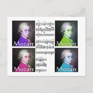 Cartão Postal Ofertas de Amantes de Mozart