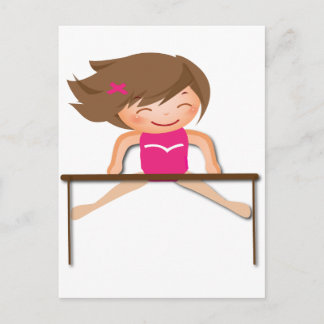 Cartão Postal Ofertas de Bares GYMNASTICS Personalizados