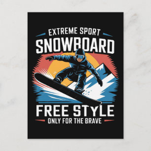Cartão Postal Ofertas de Equipamentos de Snowboarding Feminino n