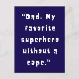 Cartão Postal Ofertas para dias de os pais / Melhor Pai De Todos