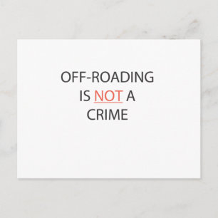 CARTÃO POSTAL OFF-ROADING NÃO É UM CRIME