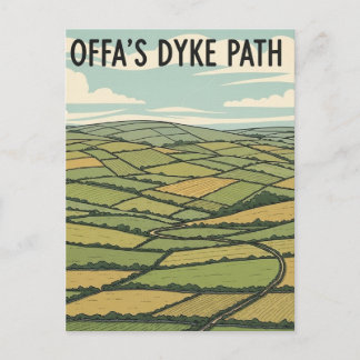 Cartão Postal Offa's Dyke Path Wales Travel