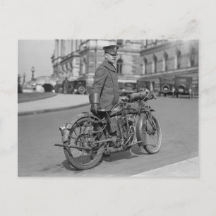 Cartão Postal Oficial da Polícia de Motocicleta, 1922