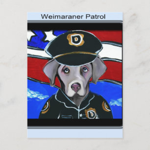 CARTÃO POSTAL OFICIAL DE PATROLA WEIMARANER