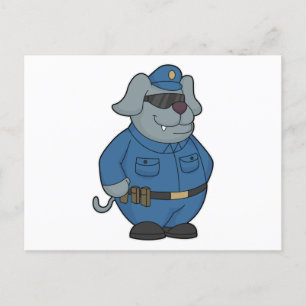 Cartão Postal Oficial de Polícia Canina Polícia