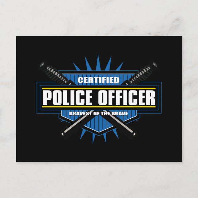 Cartão Postal Oficial de Polícia Certificado (Frente)