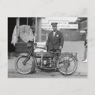 Cartão Postal Oficial de Polícia Motociclista, 1924