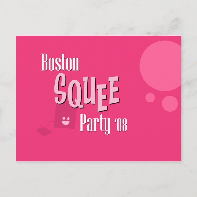 Cartão postal oficial do Boston Squear Party (Frente)