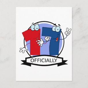 Cartão Postal Oficialmente 17 Banner de Aniversário