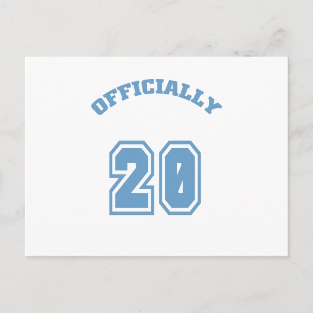 Cartão Postal Oficialmente 20 (Frente)