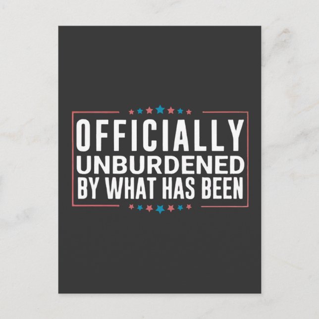 Cartão Postal Oficialmente desembolsado pelo que foi Trump (Frente)