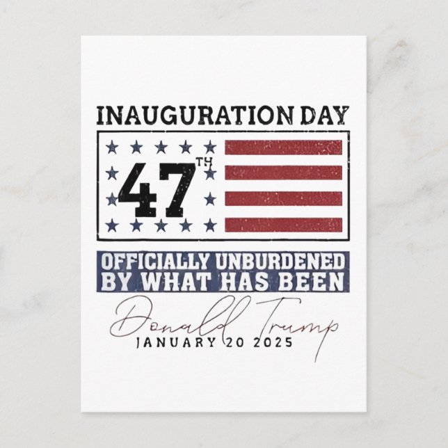 Cartão Postal Oficialmente Dessobrecarregado Pelo Que Foi Trump  (Frente)