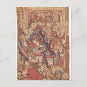 Cartão Postal Oficina de Tournai de Carlos Magno