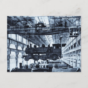Cartão Postal Oficinas da Grand Trunk Railroad cerca de 1910 - C