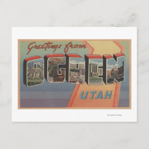 Cartão Postal Ogden, UtahLarge - Letra ScenesOgden, UT 3