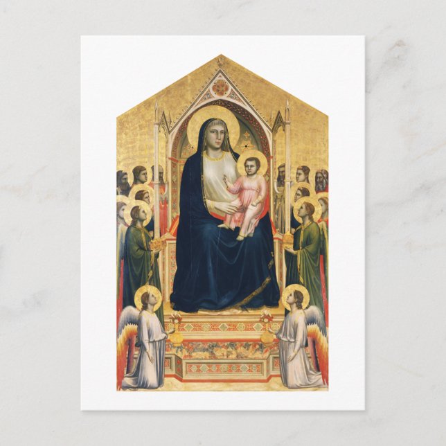 Cartão Postal Ognissanti Madonna, Giotto, 1306-1310 (Frente)
