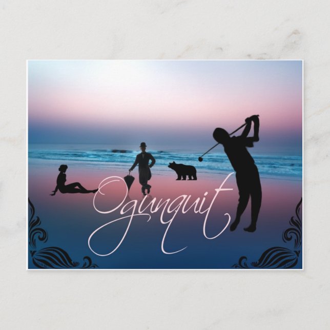 Cartão Postal Ogunley Beach OgunsaemMaine (Frente)