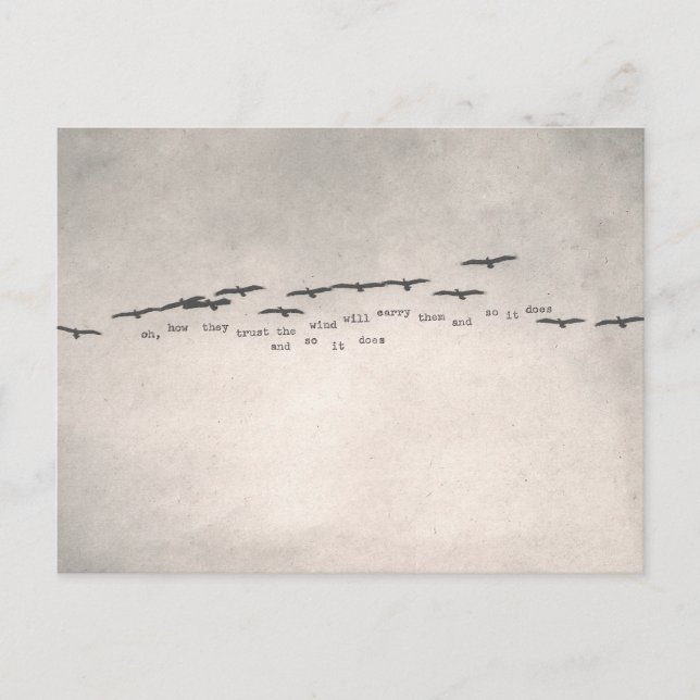 Cartão Postal "oh, como confiam " (Frente)