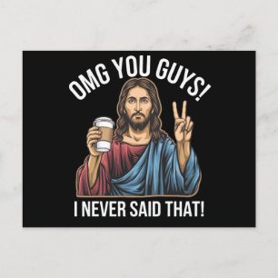 Cartão Postal Oh Meu Deus, Caras Que Nunca Disse