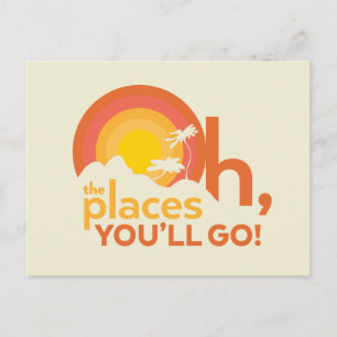 Cartão Postal Oh, Os Lugares Que Você Irá! Tipografia Paisagem