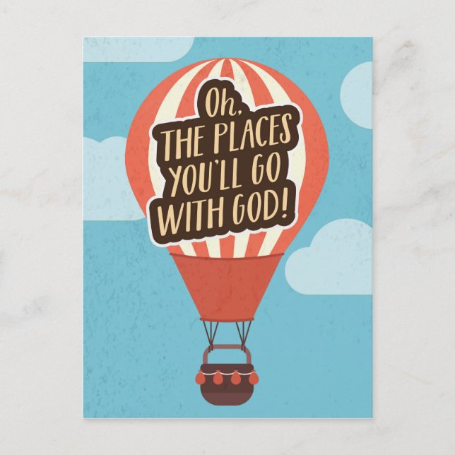 Cartão Postal Oh, os lugares que você vai com DEUS! (Frente)