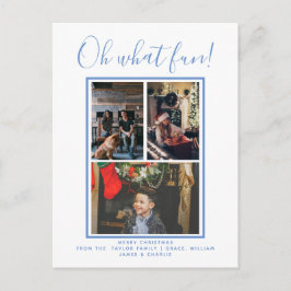 Cartão Postal Oh Que Foto Feriada de Natal Divertida Personaliza