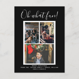 Cartão Postal Oh Que Foto Feriada de Natal Divertida Personaliza