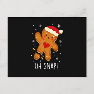 Cartão Postal Oh Snap Gingercake Homem Natal Família Papai Noel