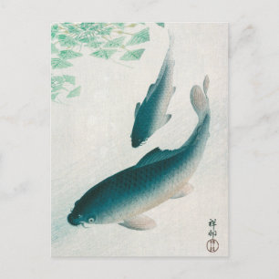 CARTÃO POSTAL: OHARA KOSON : CARP/KOI 1926