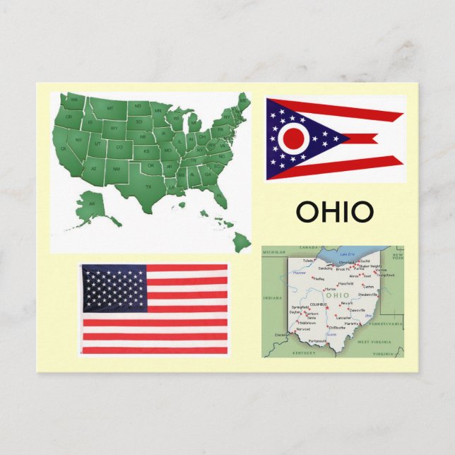 Cartão Postal Ohio, EUA (Frente)