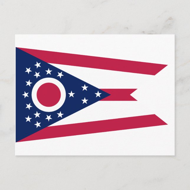 Cartão Postal Ohio Flag (Frente)
