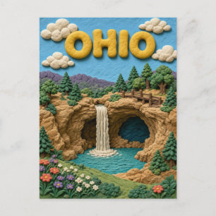 Cartão Postal Ohio Hocking Hills Moderno KLAYKOO