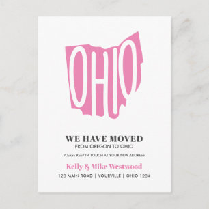 Cartão Postal OHIO Mudámos o novo endereço Novo lar