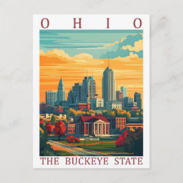 Cartão Postal Ohio, o Estado de Buckeye, EUA, Viagem Place