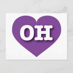 Cartão Postal Ohio Purple Heart - Eu amo OH