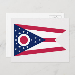 Cartão Postal Ohioan Flag, Flag of Ohio