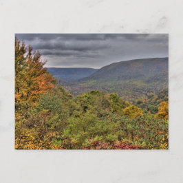 Cartão Postal Ohiopyle Valley Overlook em Autumn, Pensilvânia