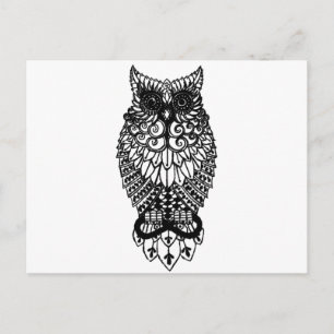 Cartão Postal Ohm Owl
