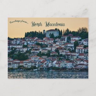 Cartão Postal Ohrid Macedônia do Norte