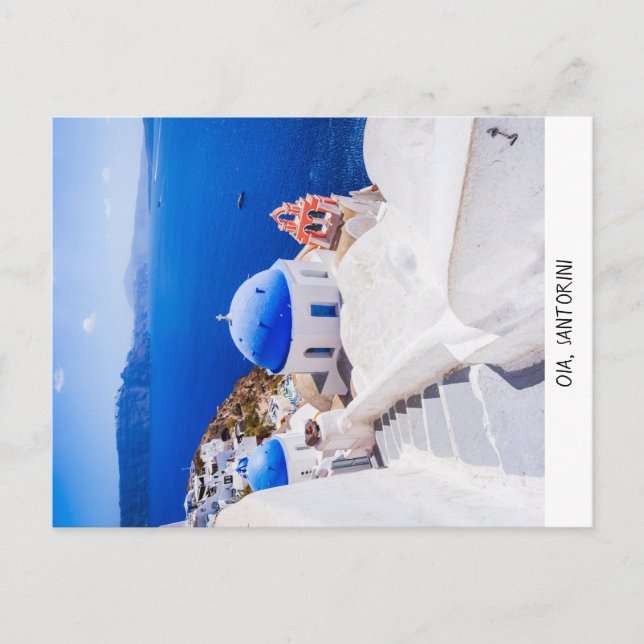 Cartão postal Oia Santorini (Frente)