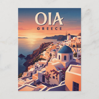 Cartão Postal Oia, Santorini Grécia