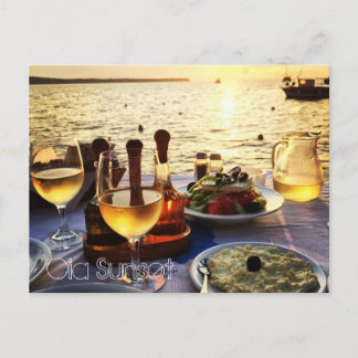 Cartão Postal Oia Sunset
