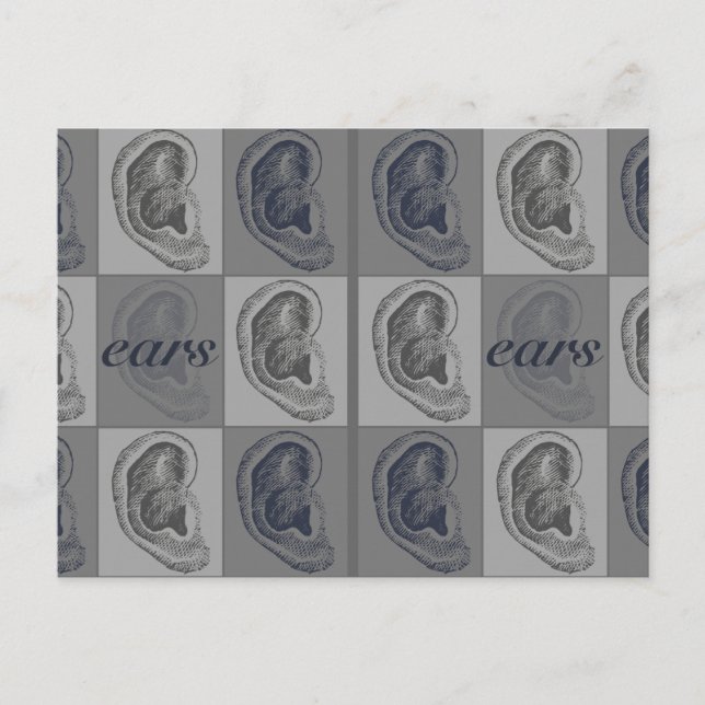 Cartão Postal Oito Ouvidos Gráficos (Frente)